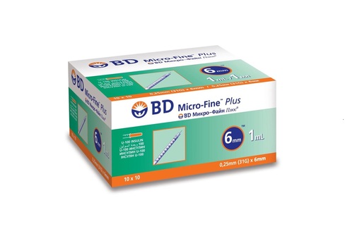 سرنگ انسولین bd یک میل
